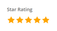 Five yellow stars, "Star Rating" text above.